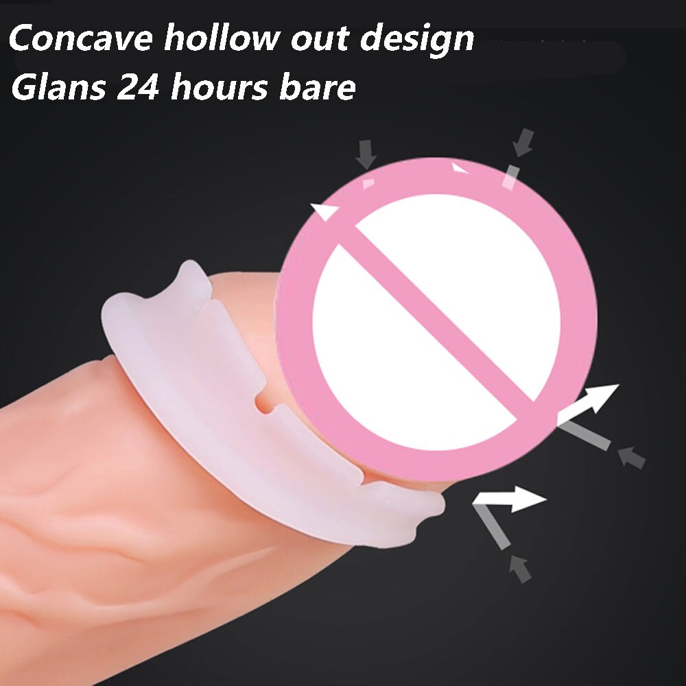 Leten Sex Toy for Men 2018 New Penis Glans Circumcision Ring 2 Types Delay Ejaculation Cock Ring Extend Sex Time Sex Product