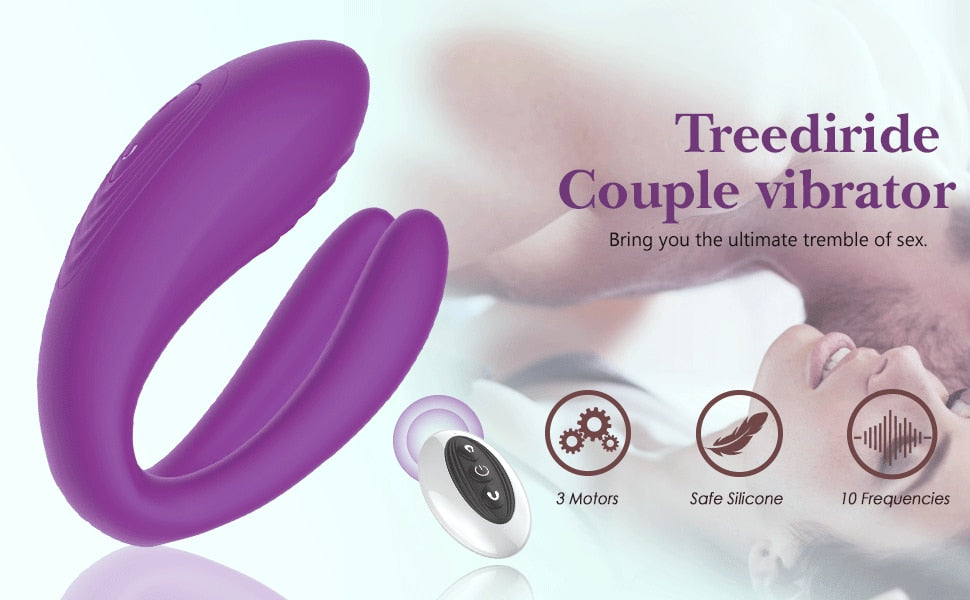 New Couple Vibrator Sex Toys 3 Motor Couple Vibrators 25M Remote Control Dildo Anal Vibrator Stimulator for Couples and Women
