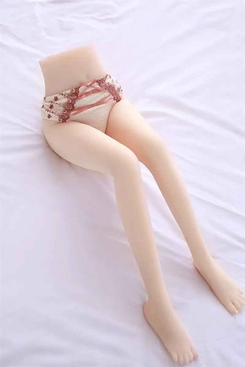 Half-Body Skeleton Metal Leg Sex Doll Lifelike Silicone Male Masturbation Love Doll Vagina Sex Shop Toys