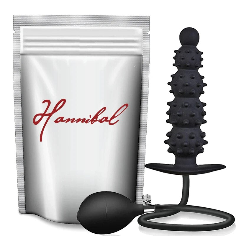 Hannibal Expand Inflatable Anal Plug Huge Butt Plug Stimulate Sex Toy For Women/Men Masturbators Prostate Massager Big Anal Toys