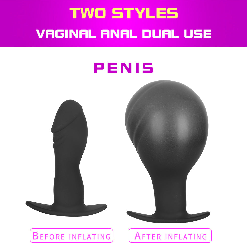 Expandable Prostate Massager Butt Plug Adult Sex Toys Inflatable Silicone Huge Big Anal Plug Anal Dildo Pump Anal Dilator