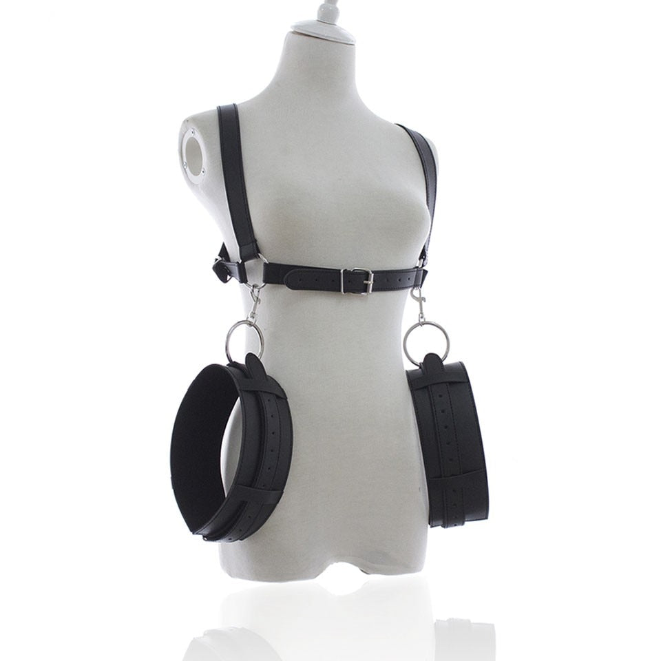 BDSM Bondage Restraint Fetish Slave Handcuffs & Ankle Cuffs Adult Games Flirting Bondage Set Cosplay Sex Position Aid Products