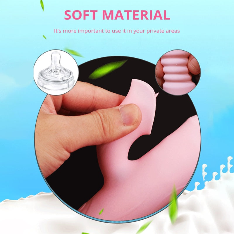 Powerful Heating Telescopic Vibrator for Women, Tongue Licking Sex Toys, Soft Silicone Clitoral Massage Stick, Female Masturbators