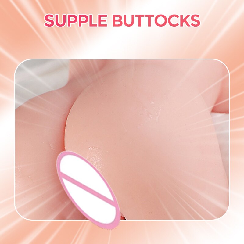 Mini Sexy Yoga Rubber Doll for Women Big Breasts Anal Vaginal Real for Men