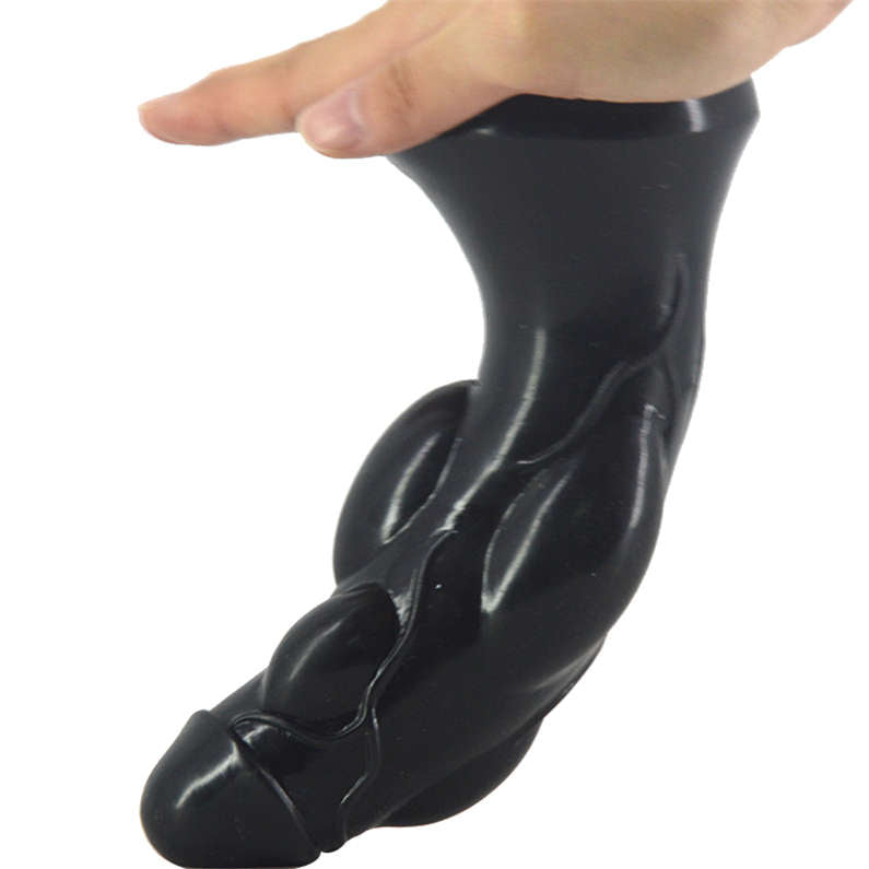 Suction Cup Penis Anal Plug Masturbation Vibration Glass Plug Clitoral Pump Intimate Toys for Husband Pig Tail Adults SM Toys