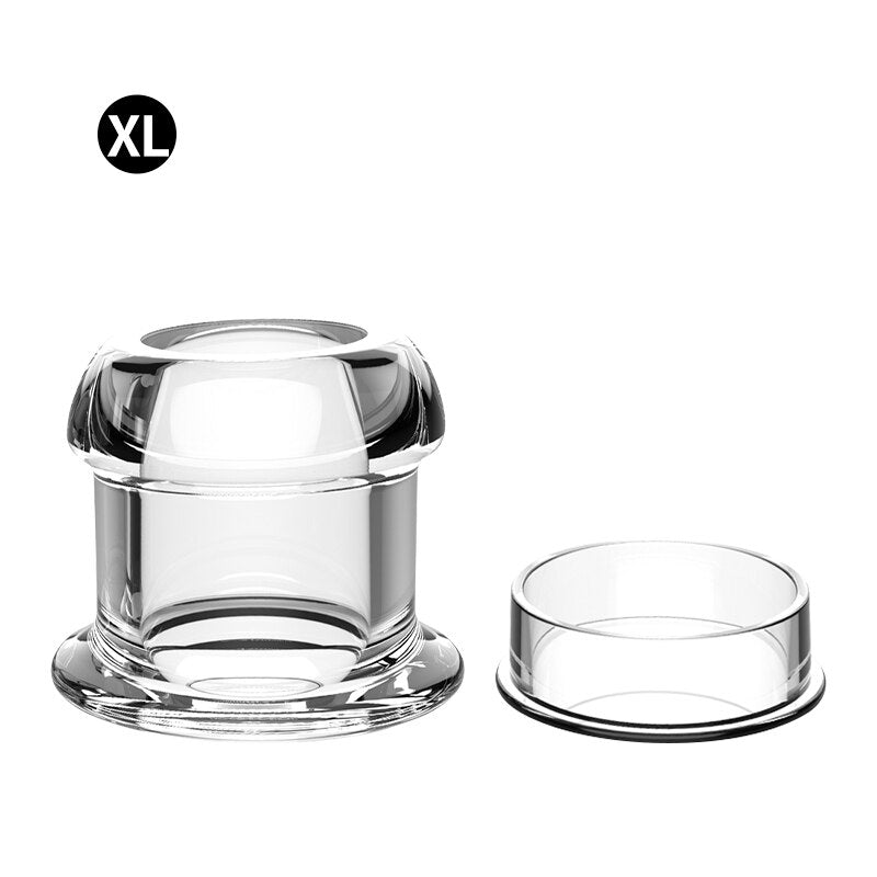 Hollow Anal Plug with Stopper Anal Expander/Tunnel/Toy Transparent Anus Dilation Adult SM Sex Toys for Women Men Couple Lesbian