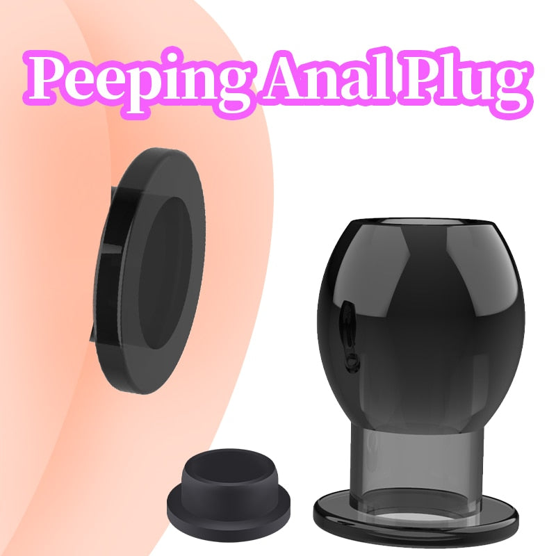 Hollow Vagina Butt Plug with Stopper Plug Anal Expander Anal Dilator Speculum Men Prostate Massage Sex Toy for Gay