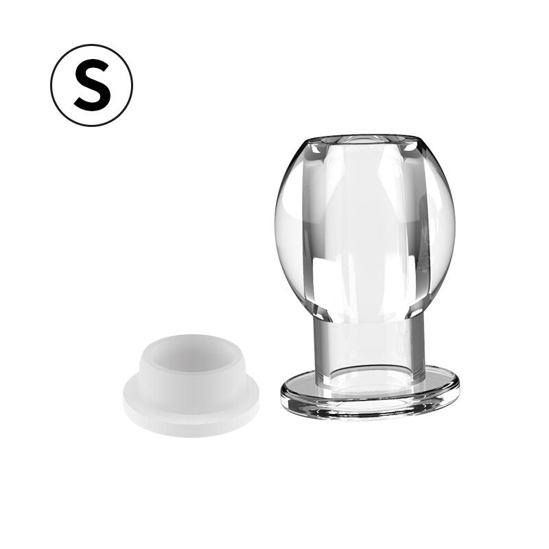 Hollow Vagina Butt Plug with Stopper Plug Anal Expander Anal Dilator Speculum Men Prostate Massage Sex Toy for Gay