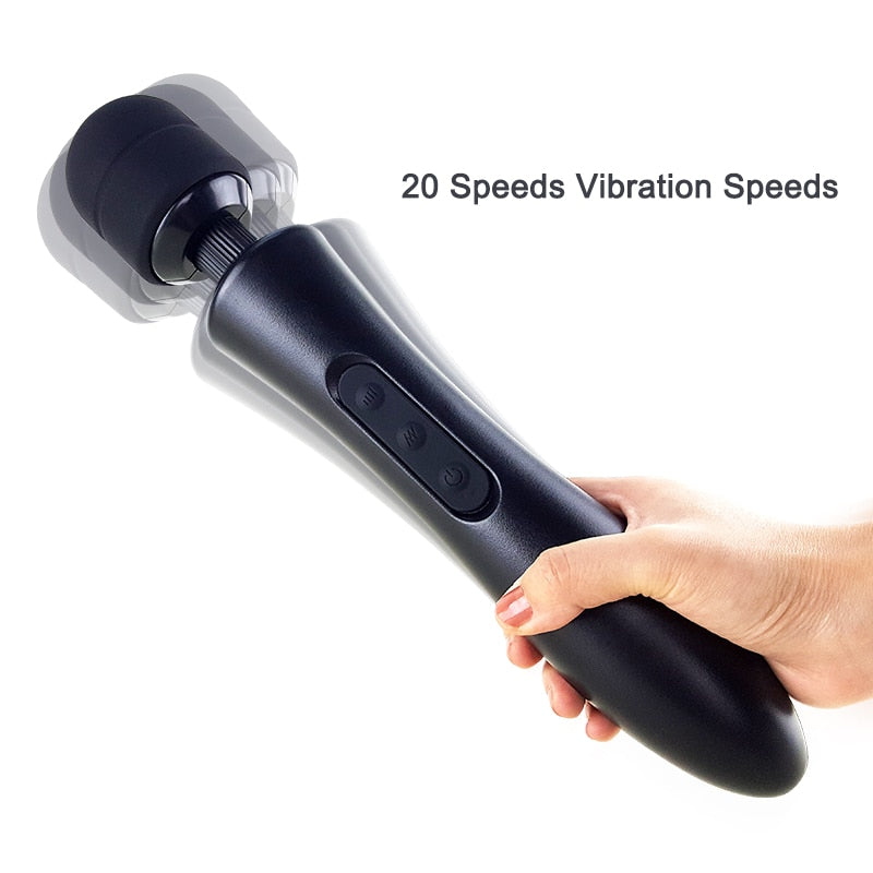 Huge Magic Wand Vibrators for Women. USB Charge Big AV Stick Female G Spot Massager Clitoris Stimulator Adult Sex Toys for Woman