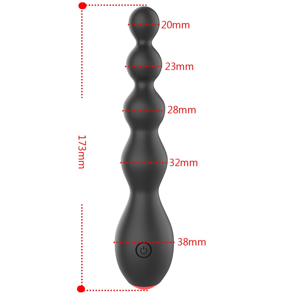 IKOKY 10 Speed Vibrating Butt Plug Sex Toy for Women Clitoris Stimulator Prostate Massager Erotic Anal Beads Vibrator