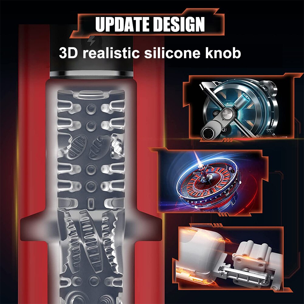IPX7 Automatic Male Masturbator Vibrating Oral Sex Machine Masturbation Cup Sex Toy for Men Adult Product for Men