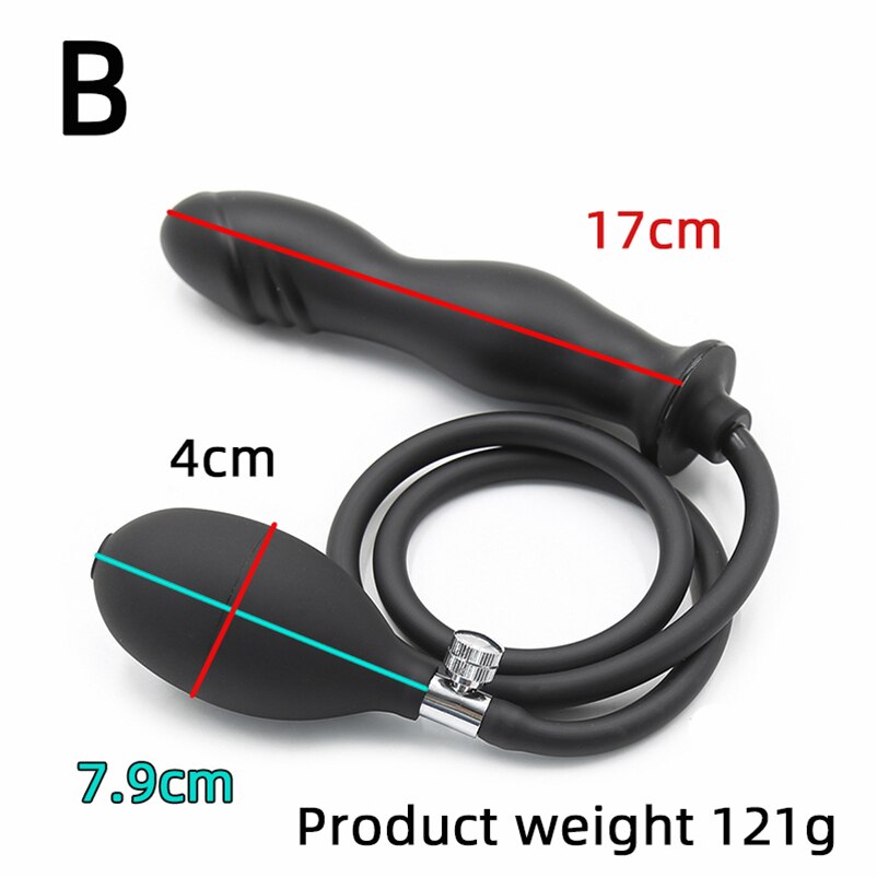 Inflatable Anal Plug ชาย Sissy เริ่มต้น Butt Plug ชุด Dildo Anal ปั๊มผู้ใหญ่อุปกรณ์เซ็กซ์ทอยสำหรับผู้หญิงผู้ชายเกย์ I122W