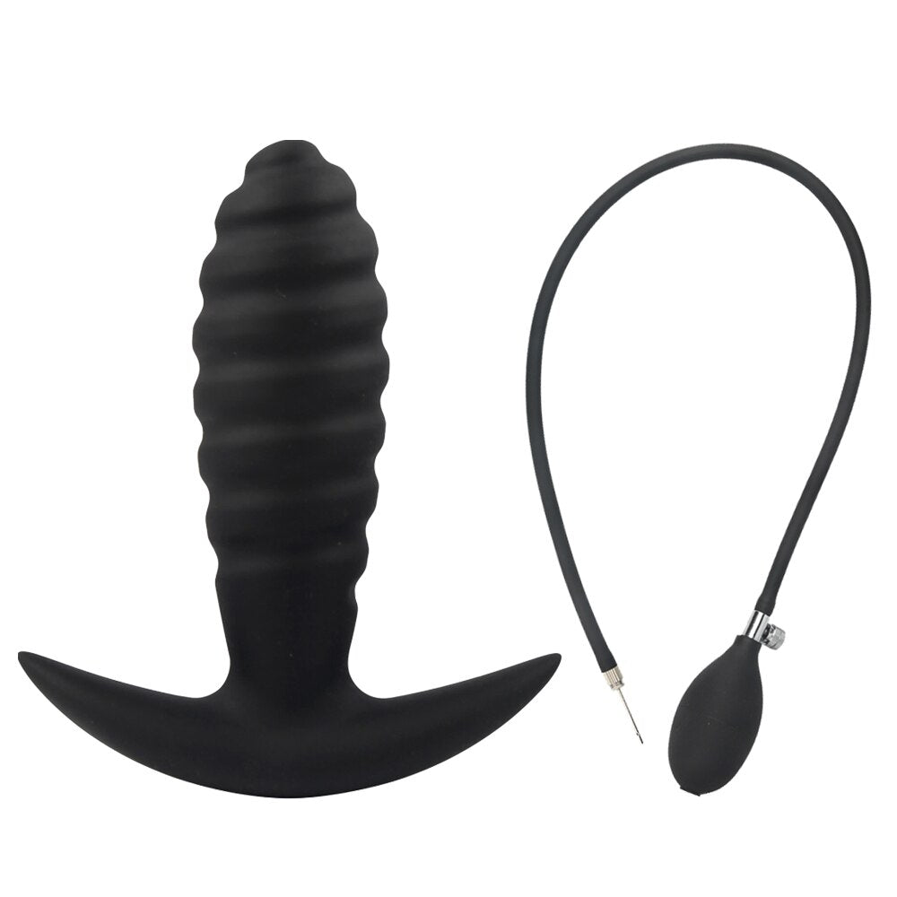 Inflatable Pump Anal Plug Silicone Super Big Butt Plug Dildo Prostate Massager Anus Extender Dilator Sex Toys for Women
