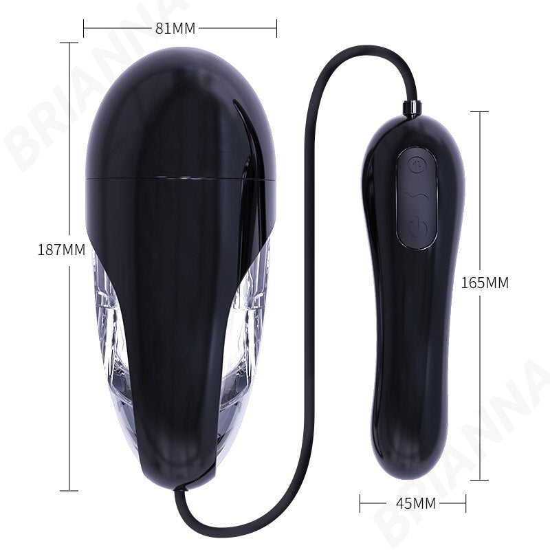 Japanese Male Masturbator 18-Channel Vaginal Suction Male Vibrator Ejaculation Exerciser Masturbation Cup Sex Toy for Men Masturbators