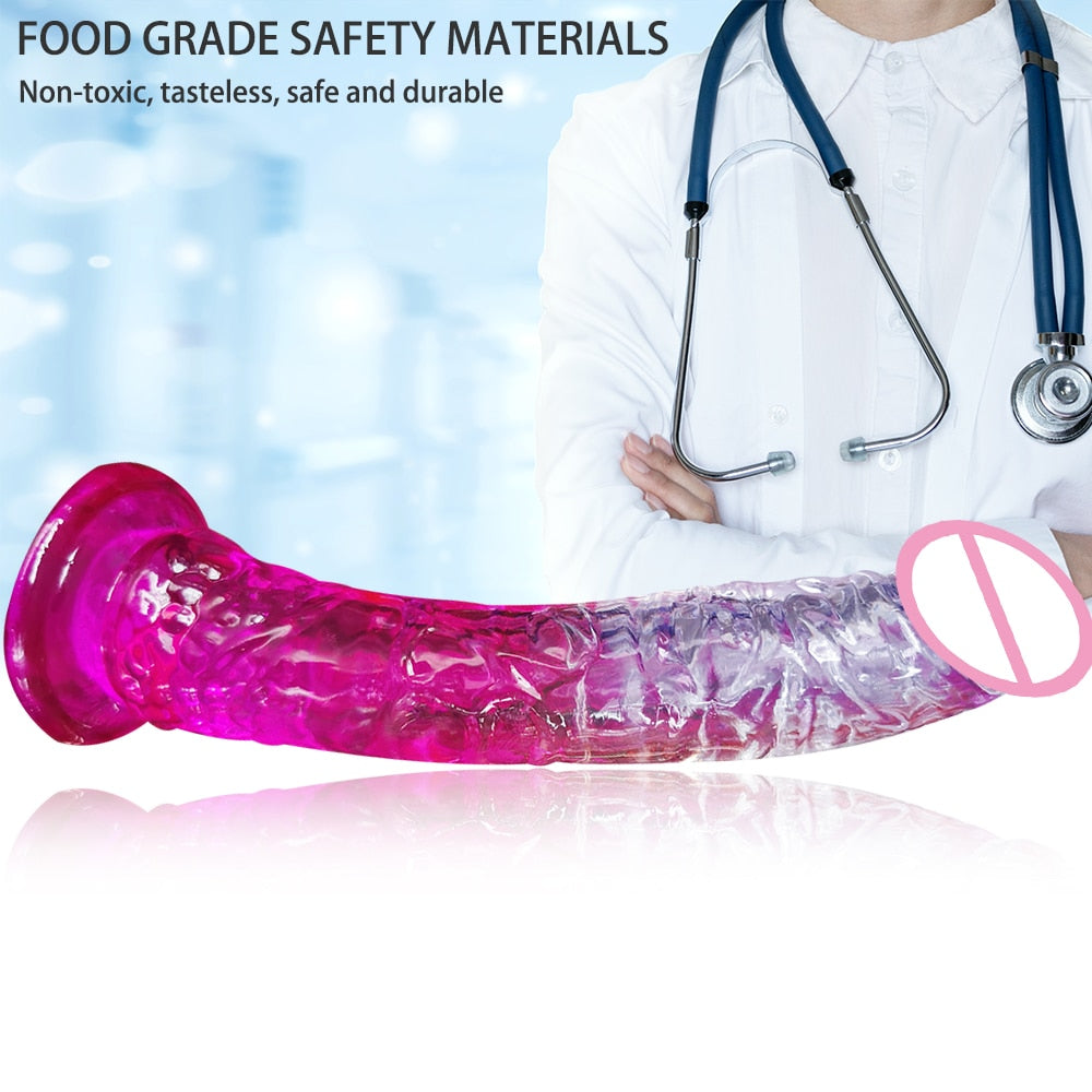 Strong Suction Cup Jelly Big Realistic Dildo Large Penis Dick Anal Female Sexy Sex Toy for Women Adults 18 Men Sexyshop