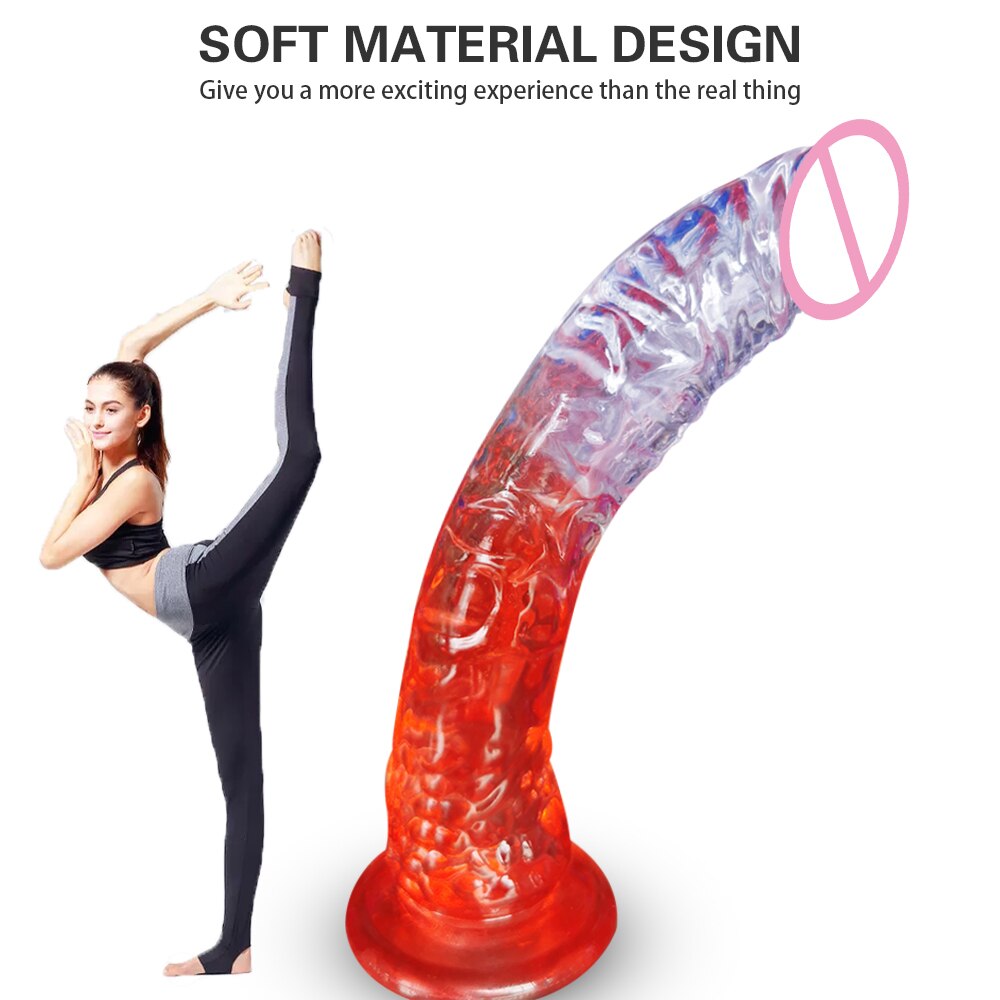 Strong Suction Cup Jelly Big Realistic Dildo Large Penis Dick Anal Female Sexy Sex Toy for Women Adults 18 Men Sexyshop