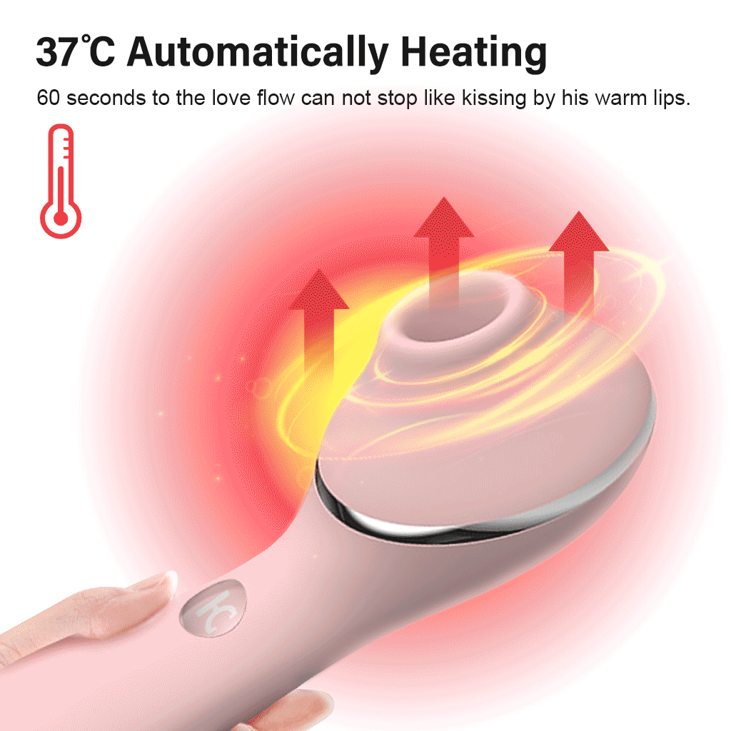 KISTOY Polly Plus 2-in-1 Warmer Vibrator Clitoris Sucking G-Spot Stimulator Vibrating Dildo Sex Toy for Women
