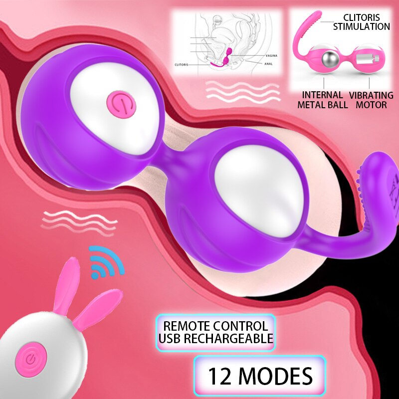 Remote Control Kegel Simulator Ben 10 Wa Vaginal Egg Vibrator Intimate Sex Toy for Adult Women's Vagina