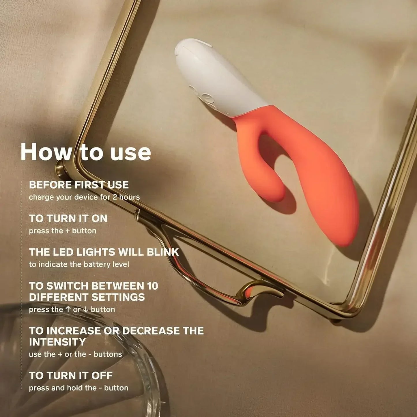 LELO INA 3 G Spot Rabbit Vibrator Clitoral Rabbit Vibrador for Women Rabbit Sex Toy for Women with 10 Vibrating Modes.Adult Toys