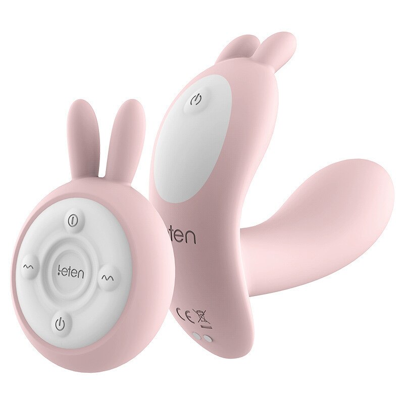 Leten 10-Speed Heating Vibrator, Clitoris G-Spot Massager with Remote Control, Wireless Strap-On Panties Sex Toys for Women