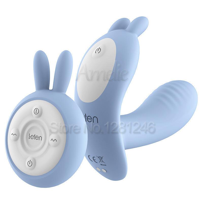 Leten 10-Speed Heating Vibrator, Clitoris G-Spot Massager with Remote Control, Wireless Strap-On Panties Sex Toys for Women