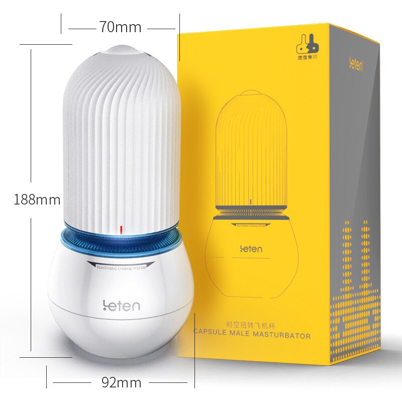 Leten Adjustable Air Sucking Male Masturbator Cup Blowjob Sex Machine Vagina Glans Stimulator Oral Sex Toys for Men Masturbation