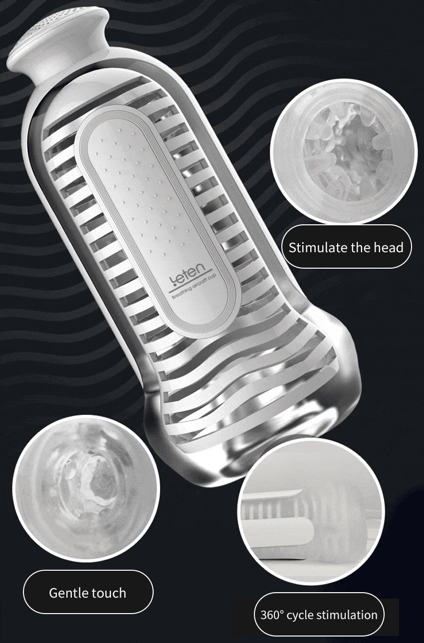 Leten Anal Male Masturbator Cup 3 Levels SPA Massage Suction with Female Sex Moaning Virtual Hip Sex for Men Masturbation Cup