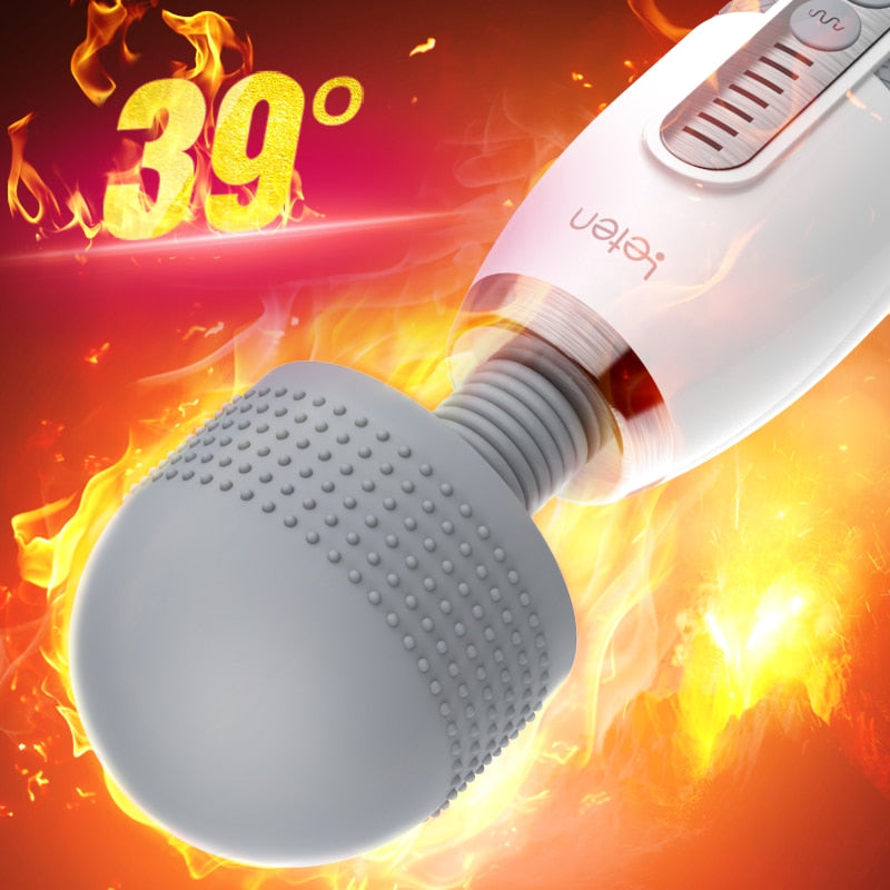 Leten Lightning Huge Head Vibrator for Female Masturbation. AV Magic Wand Massager Nipple Clitoris Stimulator Sex Toys for Women