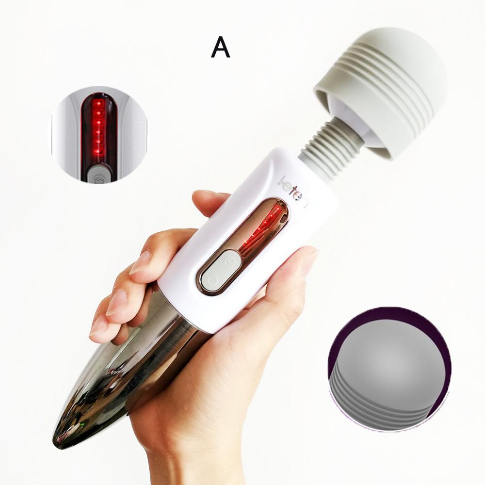 Leten Lightning Huge Head Vibrator for Female Masturbation. AV Magic Wand Massager Nipple Clitoris Stimulator Sex Toys for Women