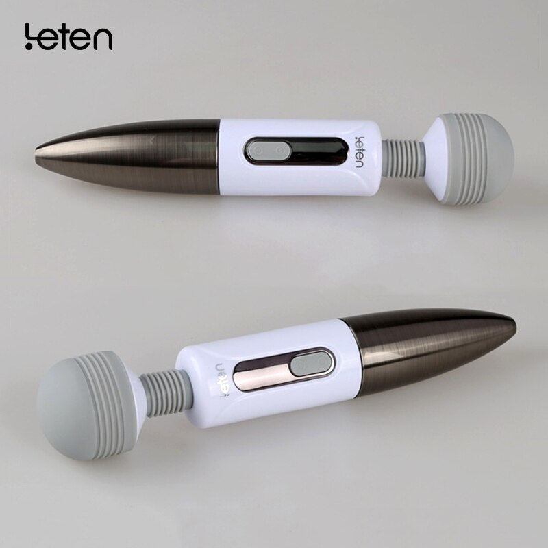 Leten Lightning Huge Head Vibrator for Female Masturbation. AV Magic Wand Massager Nipple Clitoris Stimulator Sex Toys for Women