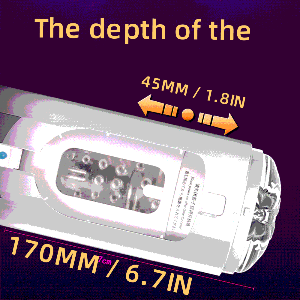Leten Men Automatic Telescopic Masturbator, Retractable Piston Motion Masturbation Cup, Sex Toy for Men