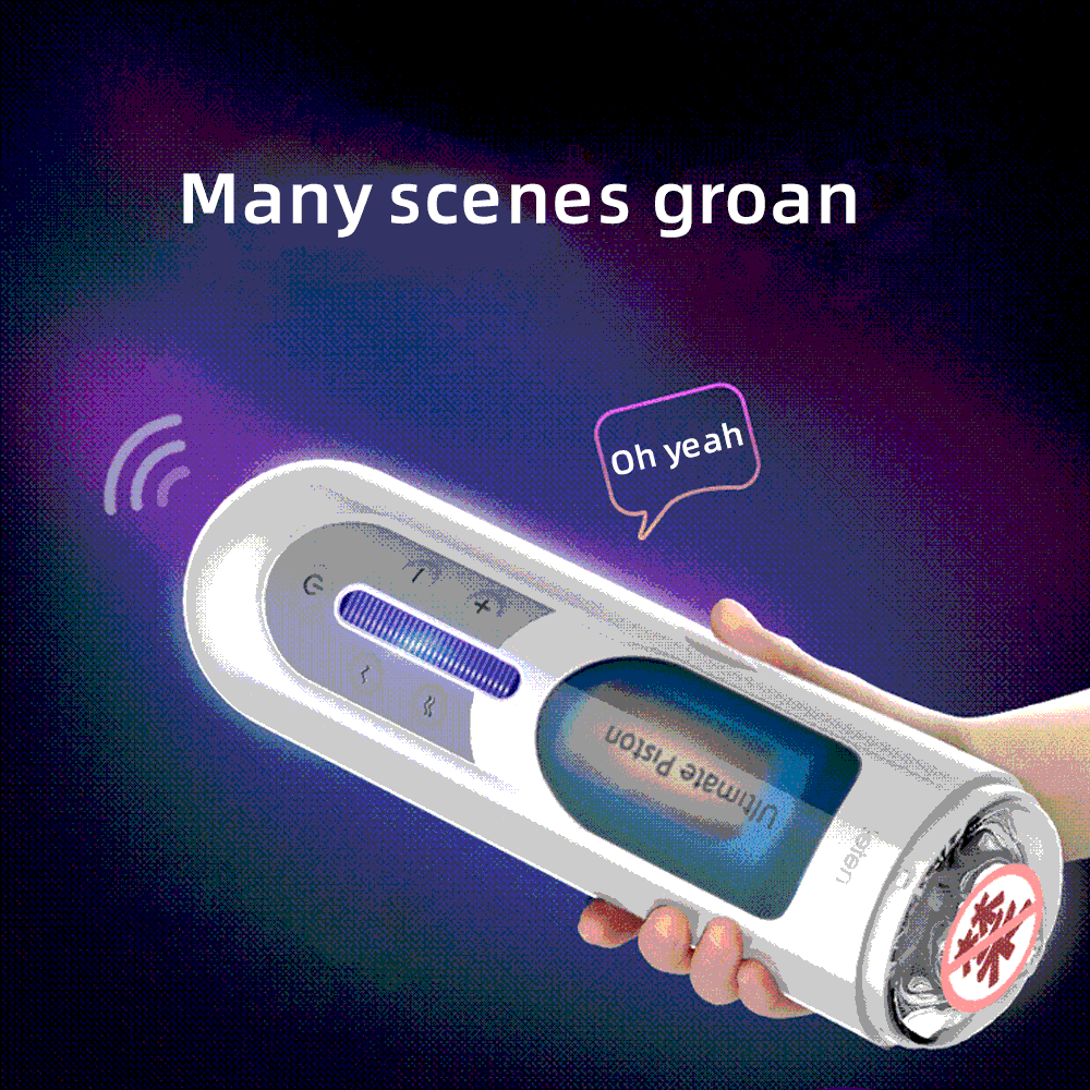 Leten Men Automatic Telescopic Masturbator, Retractable Piston Motion Masturbation Cup, Sex Toy for Men