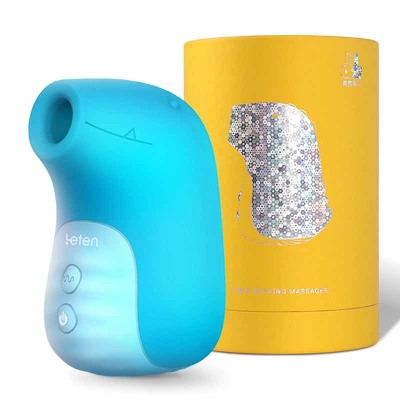 Leten Oral Sucking Vibrating Massager, Clitoris Nipple Orgasm, for Women, Heating, Frequency Conversion, Sexual Jumping Egg