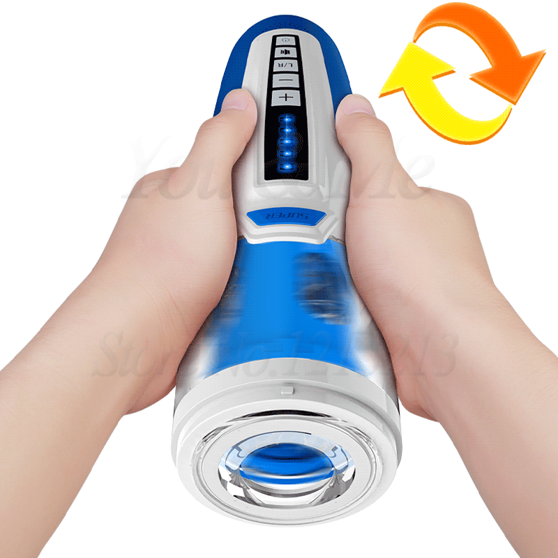 Leten Piston Telescopic Male Masturbator Rotating Retractable Strong Suction Vibrator Oral Sex Toy for Men Blowjob Sex Machine.