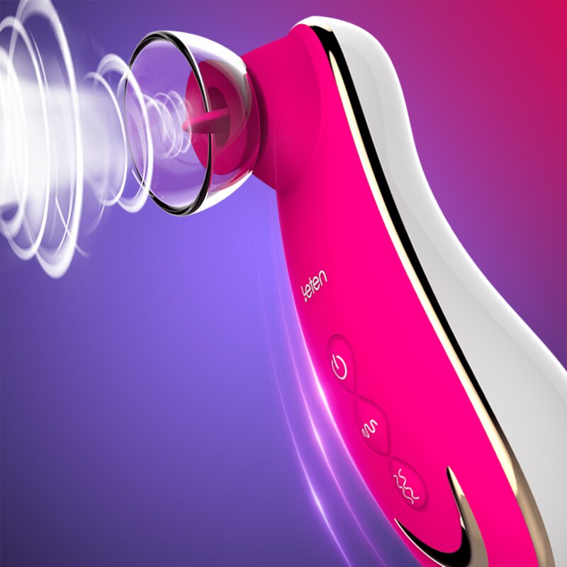 Leten Sucking Tongue Licking Vibrator. Oral Sex Products, Pussy Pump, Vagina Massager, Clitoris and Nipple Stimulator Sex Toys for Women.
