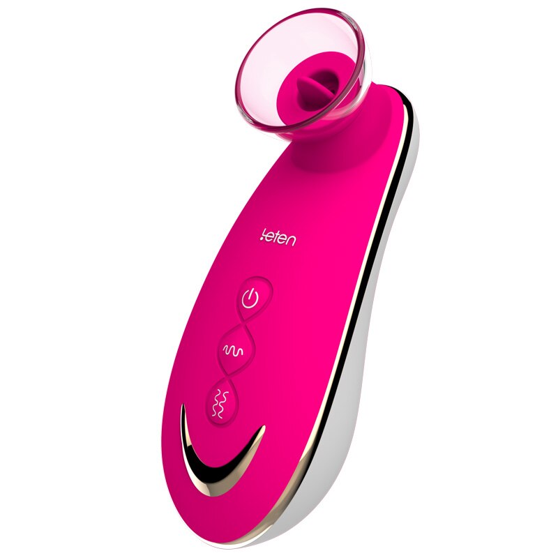 Leten Sucking Tongue Licking Vibrator. Oral Sex Products, Pussy Pump, Vagina Massager, Clitoris and Nipple Stimulator Sex Toys for Women.