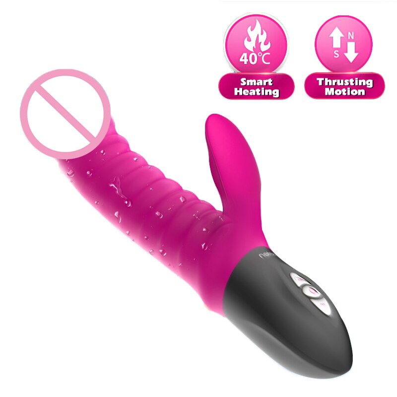 Leten Thrusting Vibrator Heating Electromagnetic Pulse Sex Toys for Women