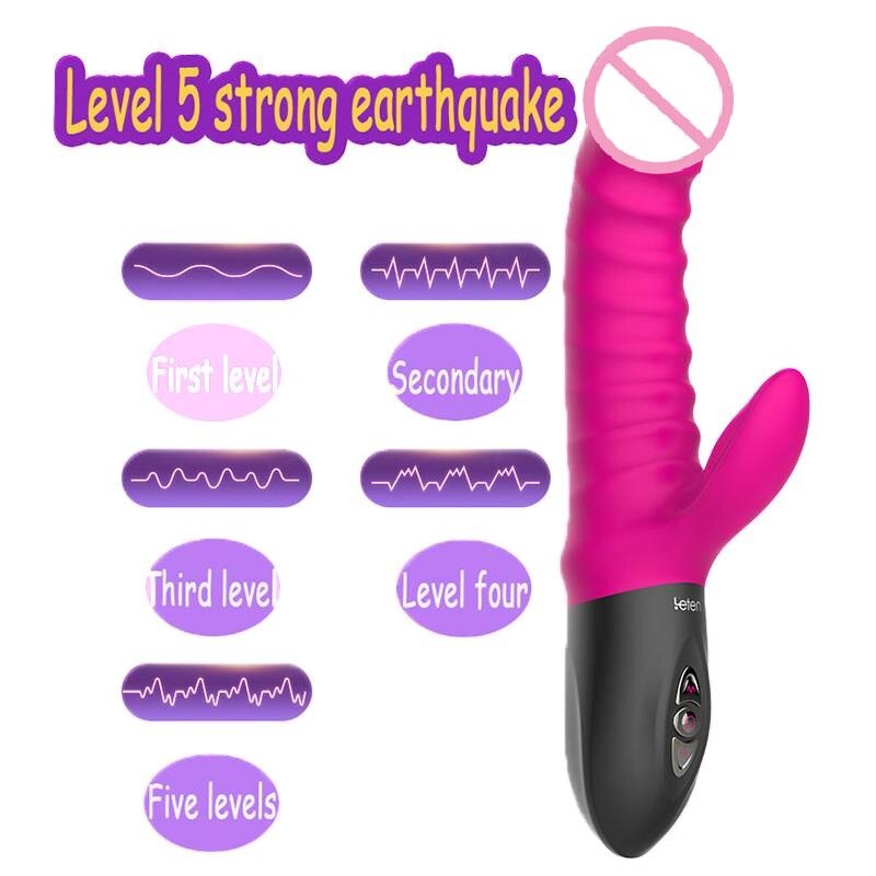 Leten Thrusting Vibrator Heating Electromagnetic Pulse Sex Toys for Women