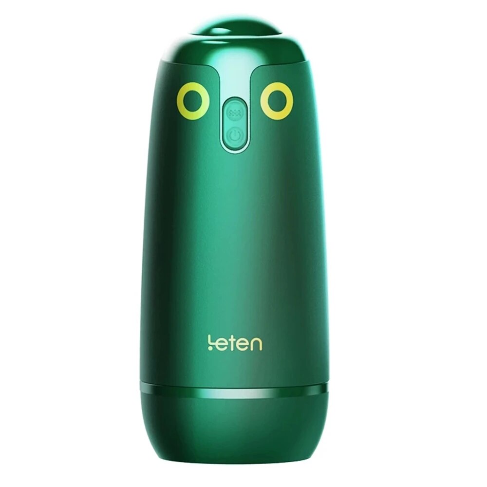 Leten ไวเบรเตอร์มาสเตอร์บเตอร์ลายนกถ้วยของเล่นสุดเซ็กซี่สำหรับผู้ชายเครื่องควบคุมแอปพลิเคชั่นสุญญากาศช่องคลอดแบบอัตโนมัติ