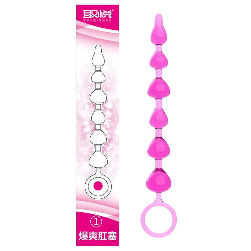 Liquid Silicone Beads Anal Expansion Backyard Speculum Pulls Ass Massage Anus G-spot Erotic Expander Unisex Flirt Training Game