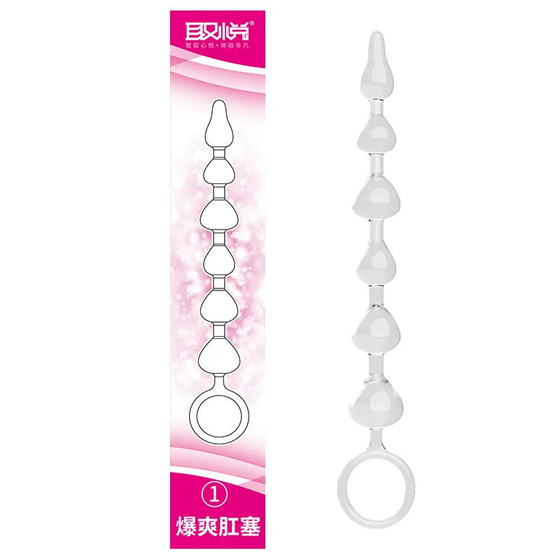 Liquid Silicone Beads Anal Expansion Backyard Speculum Pulls Ass Massage Anus G-spot Erotic Expander Unisex Flirt Training Game