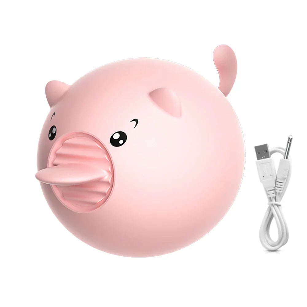 MINI หมูลิ้นเลีย Vibrator Clit G จุดกระตุ้นเพศของเล่นสำหรับผู้หญิง 10 โหมดชาร์จ Quick Orgasm เร้าอารมณ์ ...