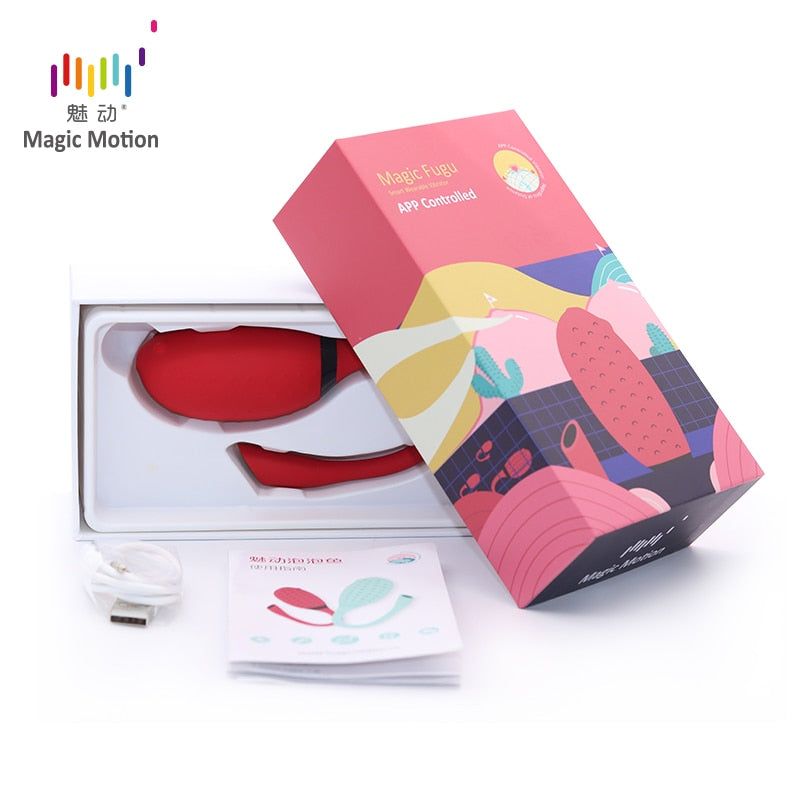 Magic Motion Smart Sex Toy Remote Control Vibrator G-spot Clitoris Fugu APP Vibrating Ball Flamingo Vagina Massager for Woman