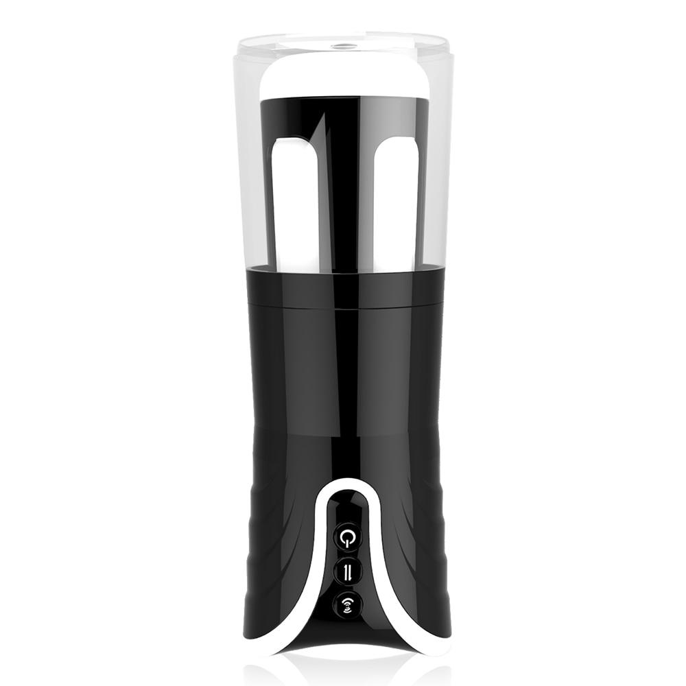 Male Masturbation Retractable Aircraft Cup Automatic Intelligent Telescopic Deep Impact Sucking Sex Toys for Men Sex Shop