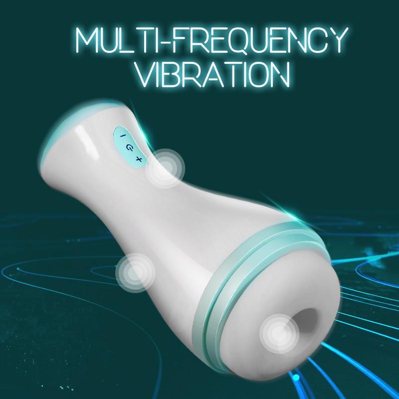 Male Masturbator Airbag Clip Wrapped Vacuum Clamp Real Blowjob Deep Throat Automatic Adult Sex Toys for Men Masturbation Cup
