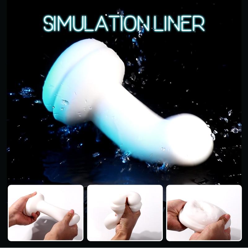 Male Masturbator Airbag Clip Wrapped Vacuum Clamp Real Blowjob Deep Throat Automatic Adult Sex Toys for Men Masturbation Cup