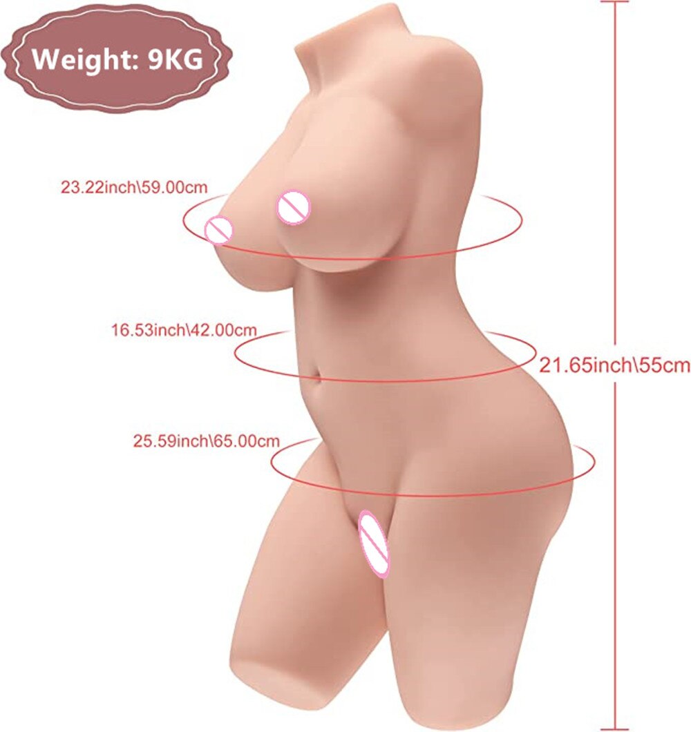 Sex Toy Man Masturbation Doll Woman Mannequin Large Torso Artificial Breast Vagina Toy Sex Tools
