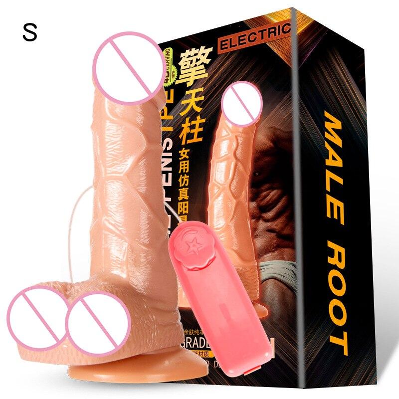 Realistic Female Vibrator Dildo Huge Remote Control Penis with Suction Cup G-Spot Masturbation Sex Toys for Women