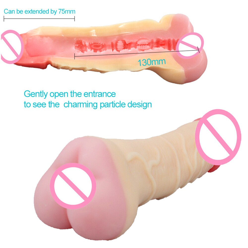 Realistic Silicone Male Masturbator Sex Toy Pocket Pussy Real Vagina Anal Massager Couple Unisex Sex Shop for 18+ Adult Tools