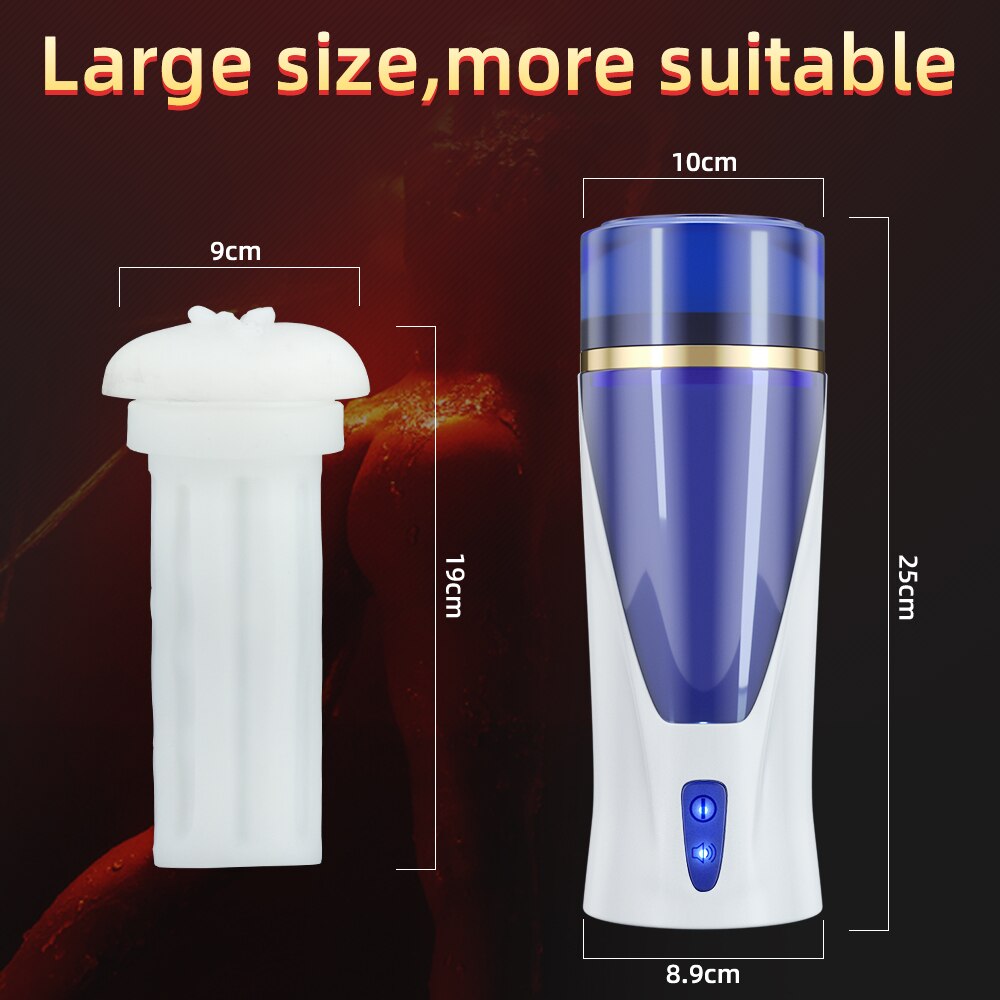 อัตโนมัติชาย Masturbator Cup Space Masturbation แฮนด์ฟรี Stroker 3ที่มีประสิทธิภาพ Thrusting โหมดจริงช่องคลอดช่องคลอดเพศของเล่นสำหรับผู้ชาย